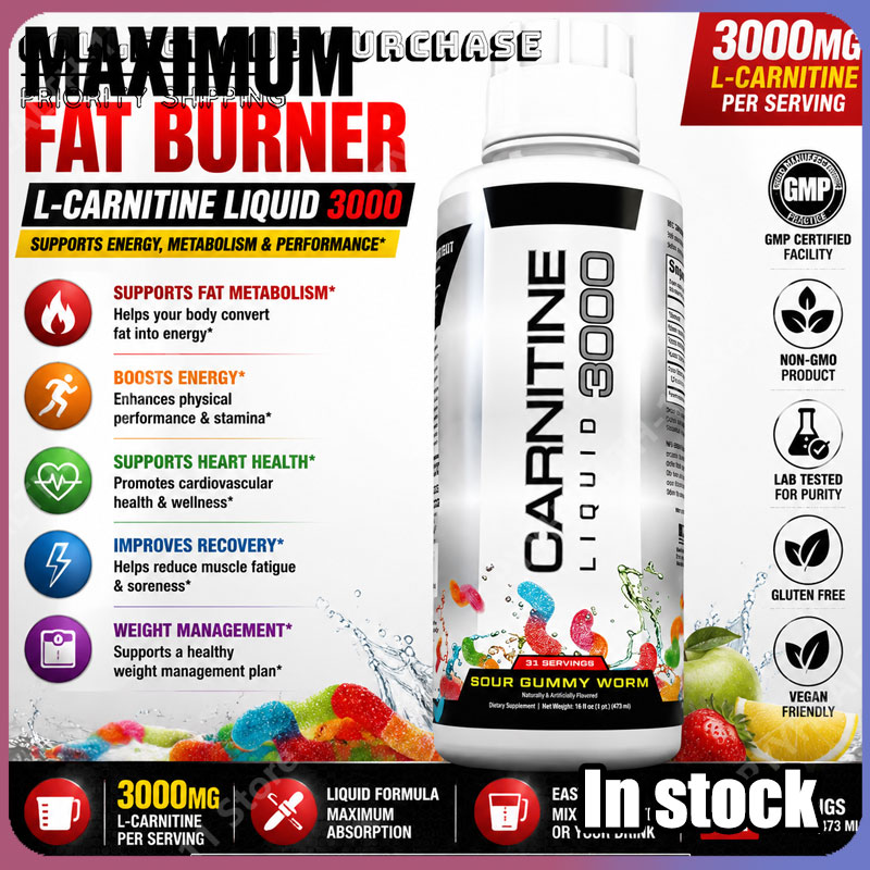 L-Carnitine Liquid - Concentrated Liquid L-Carnitine Formula for Workout