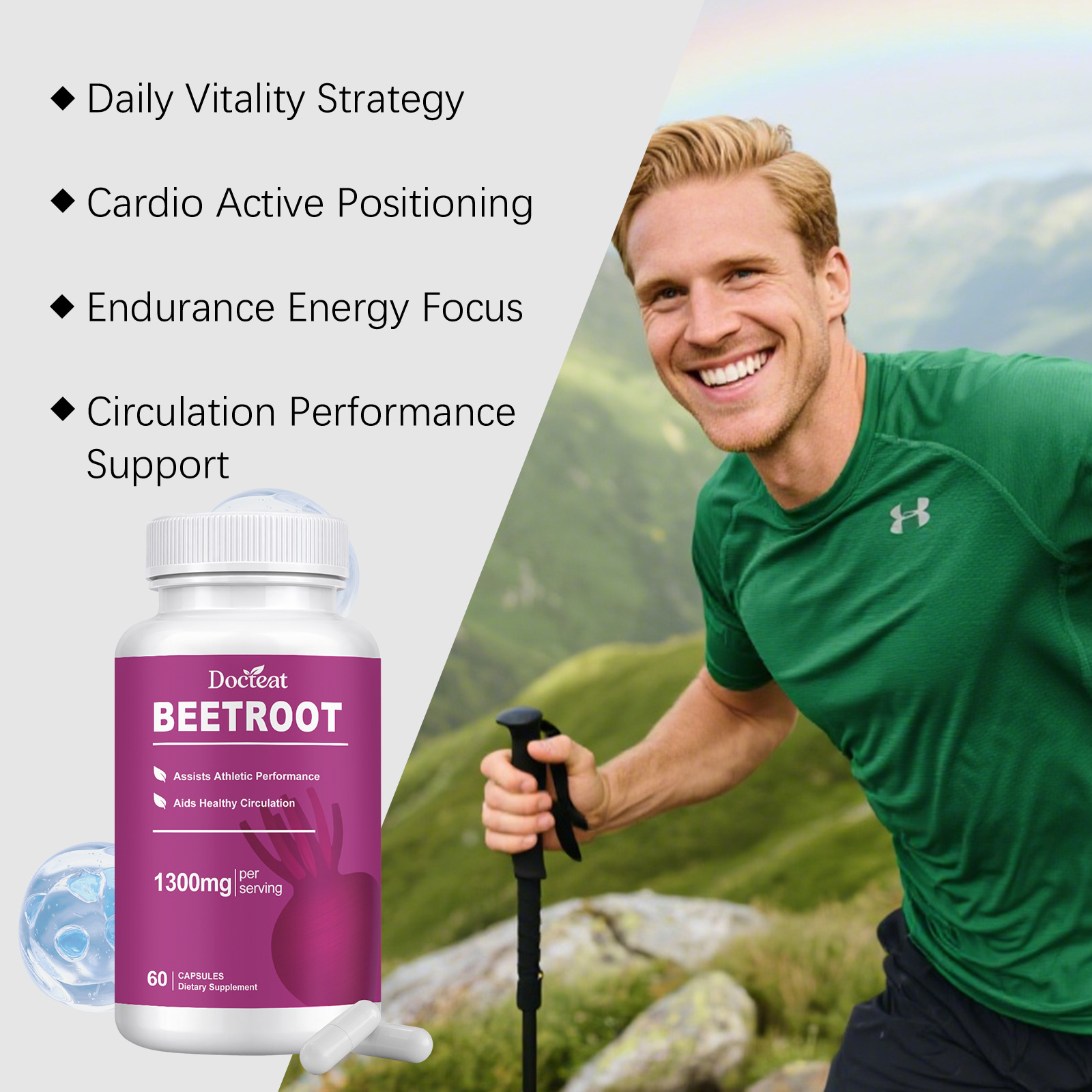 Organic Beetroot Capsules Enha - огляд і ціна Nutrition One Fitness