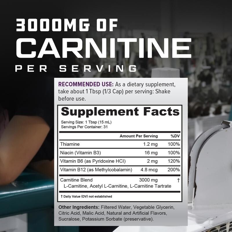 Liquid L-Carnitine Supplement  - огляд і ціна L-Carnitine Liquid